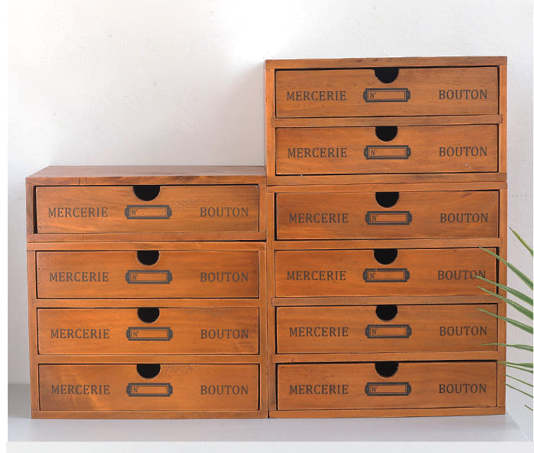 Home Use Retro Lockable Wooden Box For Storage And Organization