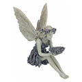 Elegant Sitting Fairy Garden Statue – Weather-Resistant Resin Ornament for Outdoor Decor