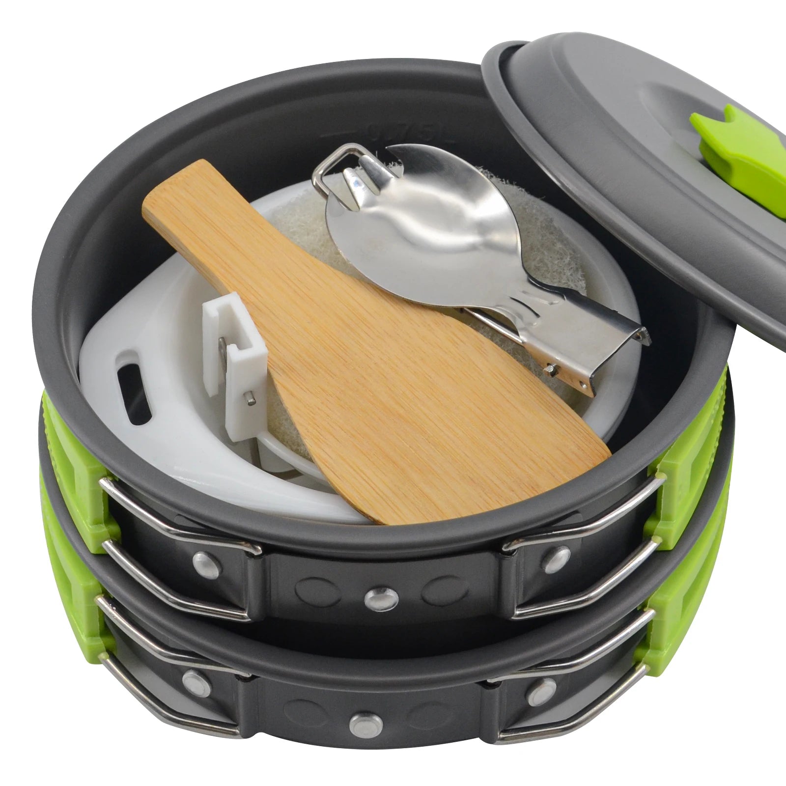 2022  Hot Product Outdoor 1-2 Person Portable Camping and Hiking Backpacking Cookware Set Outdoor Survival Emergency Kit
