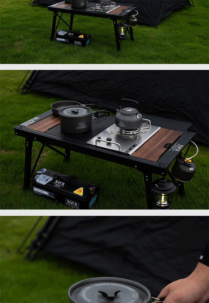 WELLHIKE Outdoor Camping Cooking Set Of Cookware Portable Camping Cookware Set Travel Utensils For 1-2 People Kettle Frying Pan