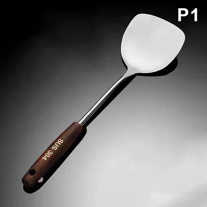 Kitchen Utensils Wok Spatula Iron And Ladle Tool Set Spatula