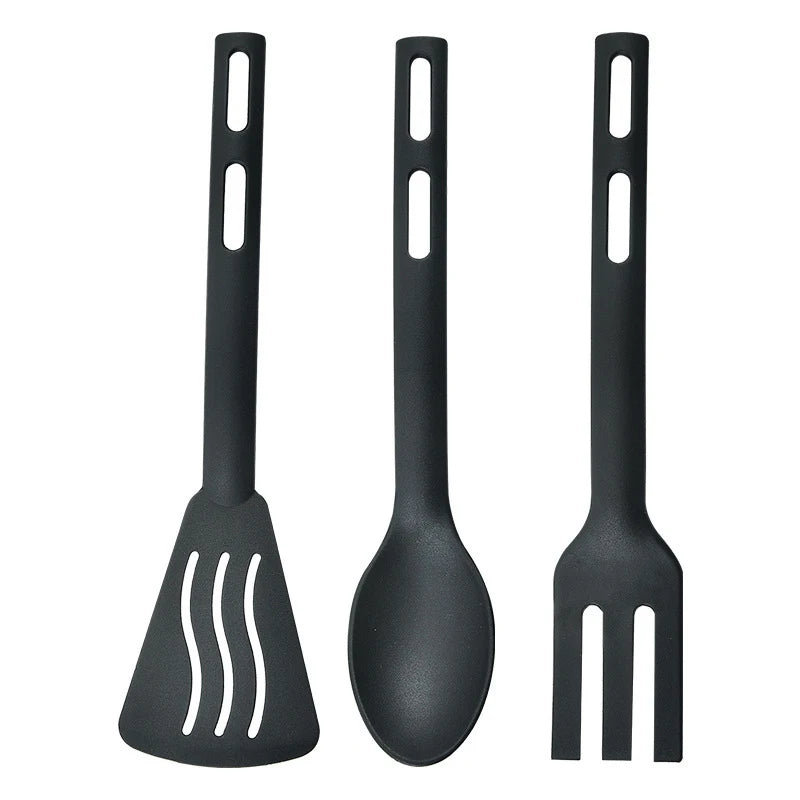 Premium 3-Piece Non-Stick Nylon Kitchen Utensil Set – Heat-Resistant Spatula & Spoon Kit