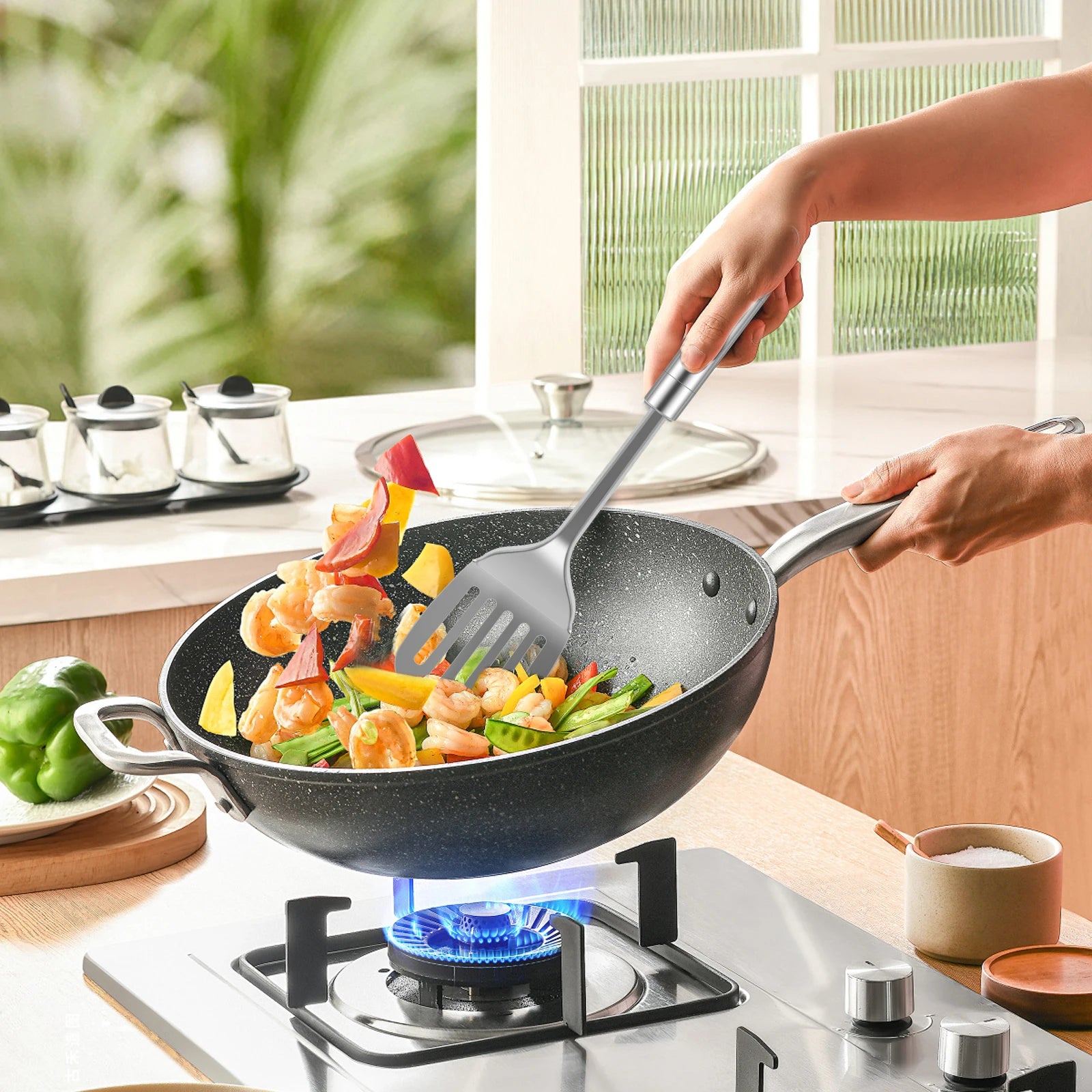 Premium Stainless Steel Kitchen Utensils Set – Durable Cooking Tools & Serving Spoons Kit