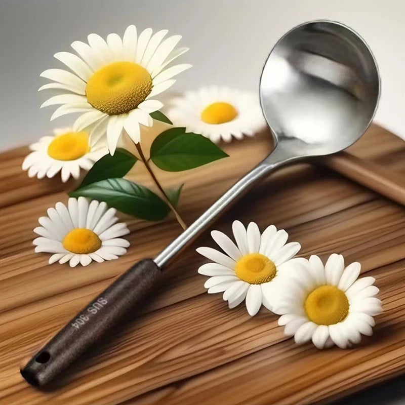 Kitchen Utensils Wok Spatula Iron And Ladle Tool Set Spatula