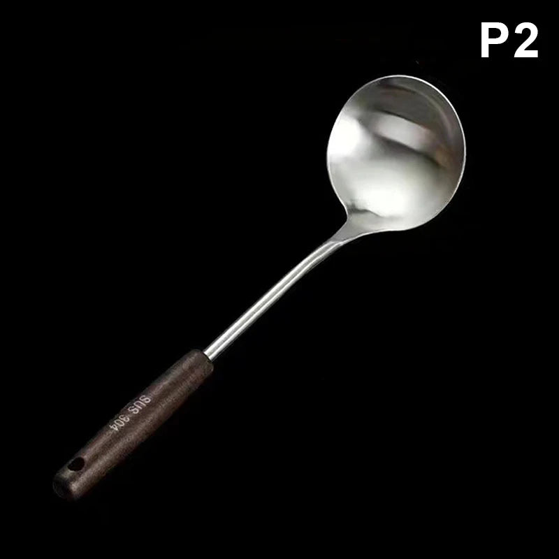 Kitchen Utensils Wok Spatula Iron And Ladle Tool Set Spatula