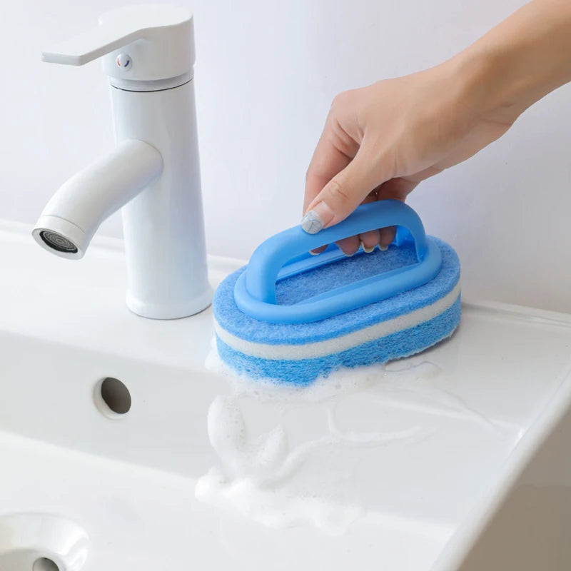 Multipurpose Kitchen Cleaning Brush – Ergonomic Handheld Scrubbing Sponge for Dishes & Surfaces