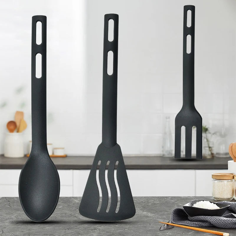 Premium 3-Piece Non-Stick Nylon Kitchen Utensil Set – Heat-Resistant Spatula & Spoon Kit