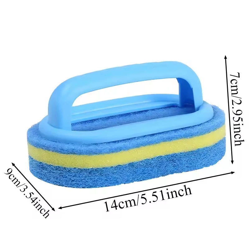 Multipurpose Kitchen Cleaning Brush – Ergonomic Handheld Scrubbing Sponge for Dishes & Surfaces