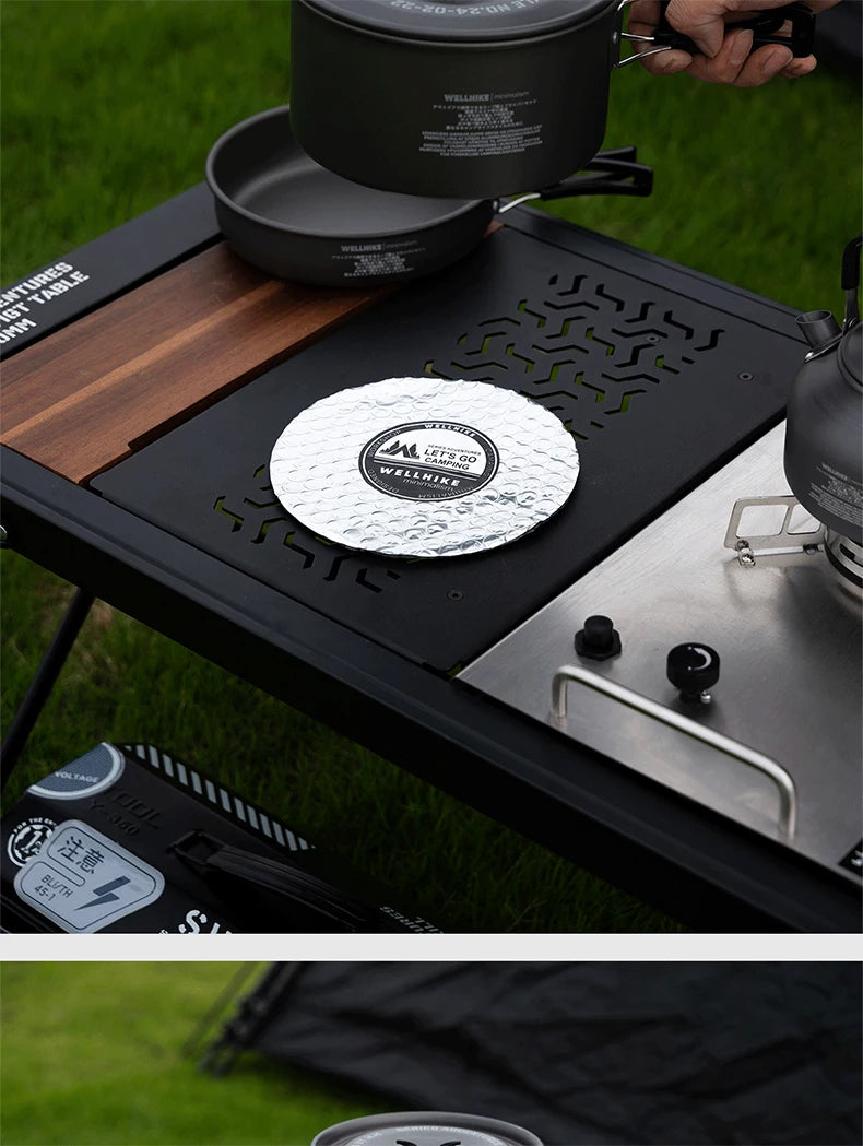WELLHIKE Outdoor Camping Cooking Set Of Cookware Portable Camping Cookware Set Travel Utensils For 1-2 People Kettle Frying Pan