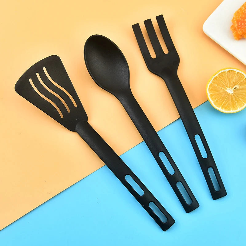 Premium 3-Piece Non-Stick Nylon Kitchen Utensil Set – Heat-Resistant Spatula & Spoon Kit