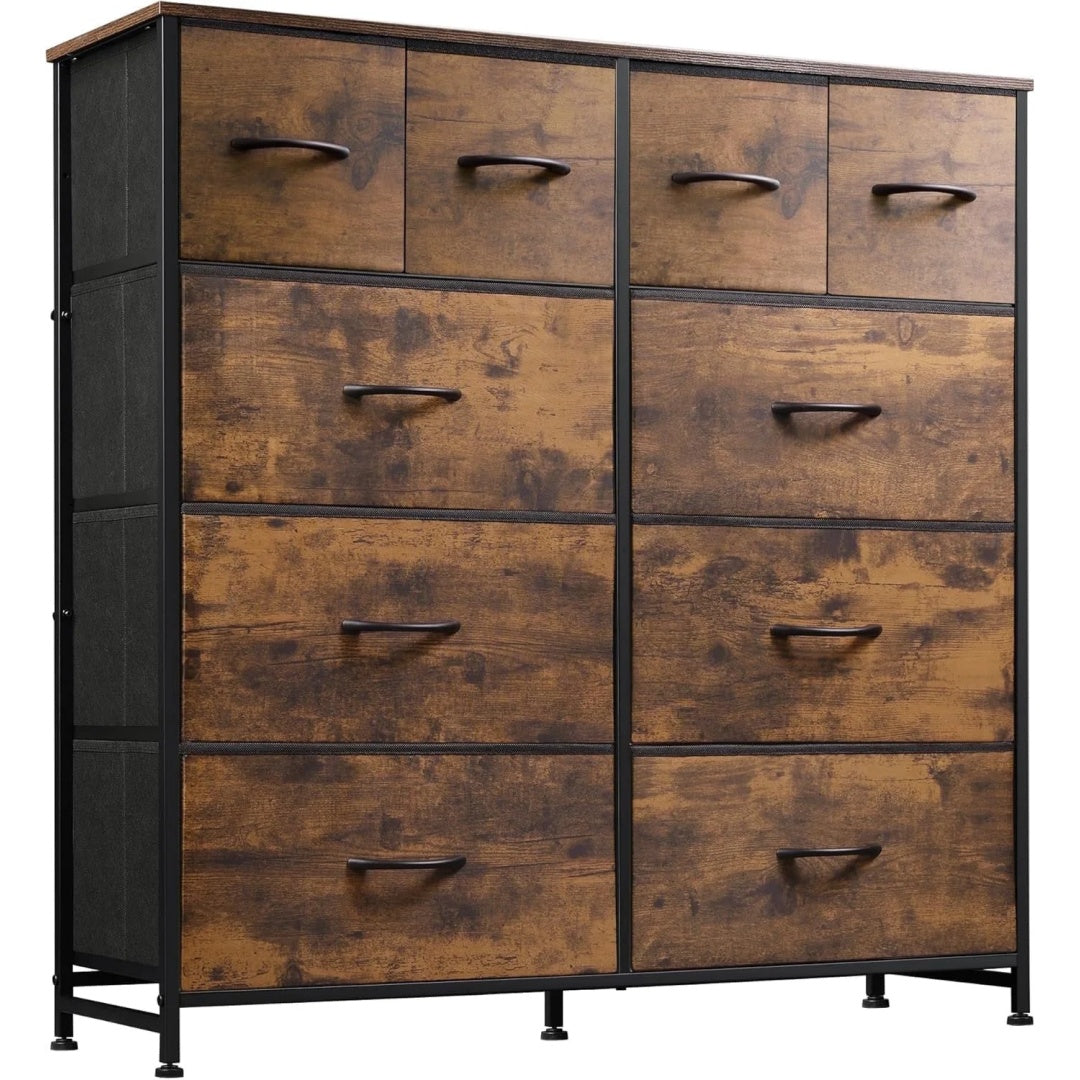 A Fabric Storage Cabinet With 10 Drawers, Used For Storage And Organization, Bedroom Storage Cabinet